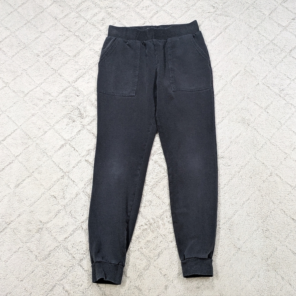 Marine Layer Joggers Women's S Gray Charcoal Tri-Blend Fleece Patch Pockets